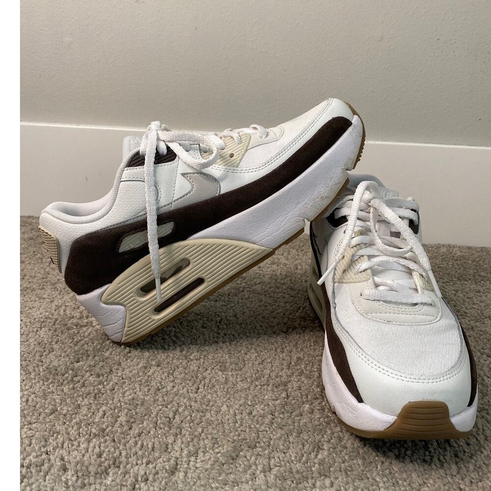 Title: Nike Air Max 90 Futura Platform Sneakers White Brown Women’s Size 8